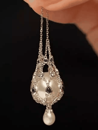 Pearl & Gemstone Lavalier Pendant