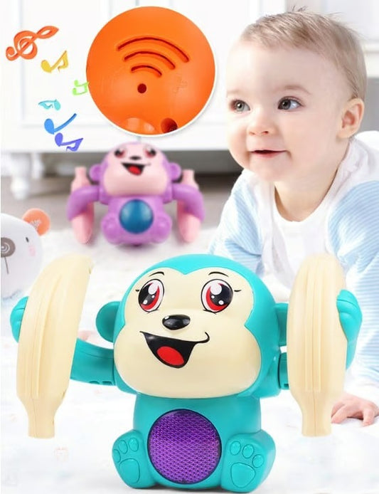 🐒Early infant electric flip and head monkey toys