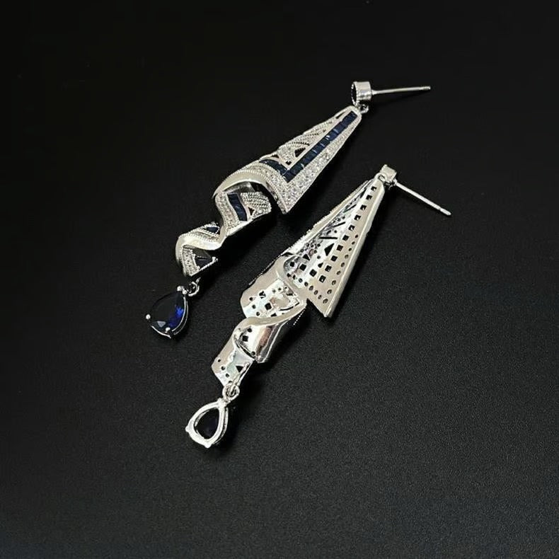 925 Sterling Silver Vintage Satin Stud Earrings