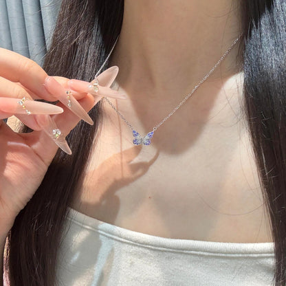 [Limited Edition] Luminous Dream Purple Butterfly Bracelet & Necklace