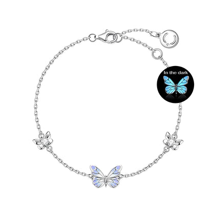 [Limited Edition] Luminous Dream Purple Butterfly Bracelet & Necklace