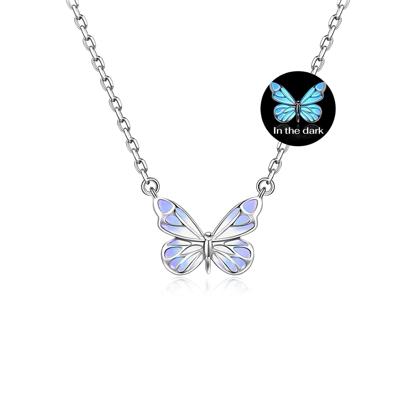 [Limited Edition] Luminous Dream Purple Butterfly Bracelet & Necklace