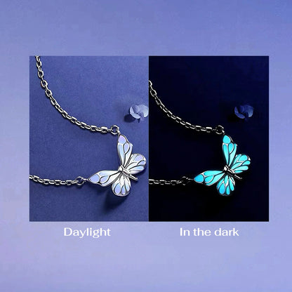 [Limited Edition] Luminous Dream Purple Butterfly Bracelet & Necklace
