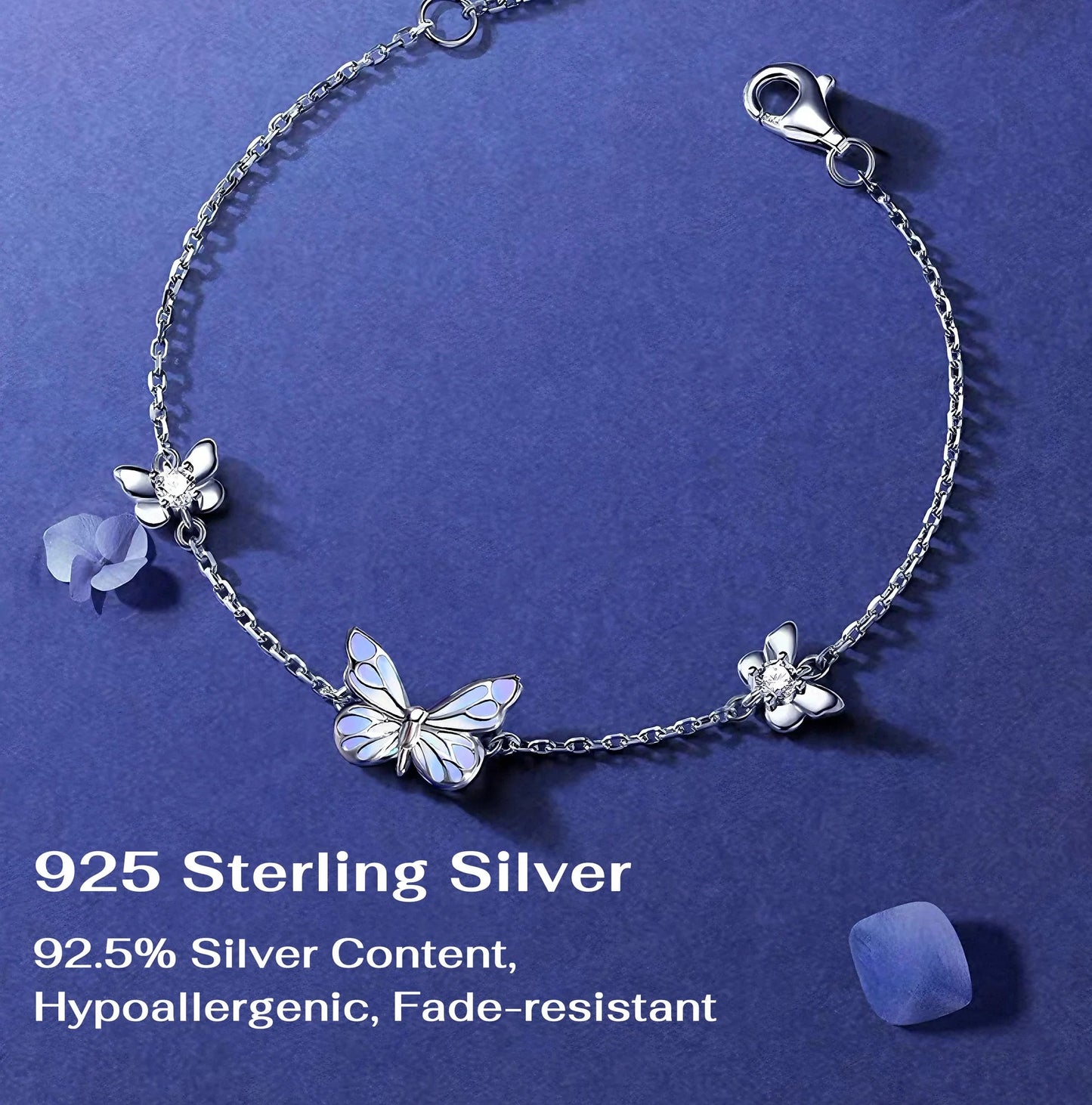 [Limited Edition] Luminous Dream Purple Butterfly Bracelet & Necklace