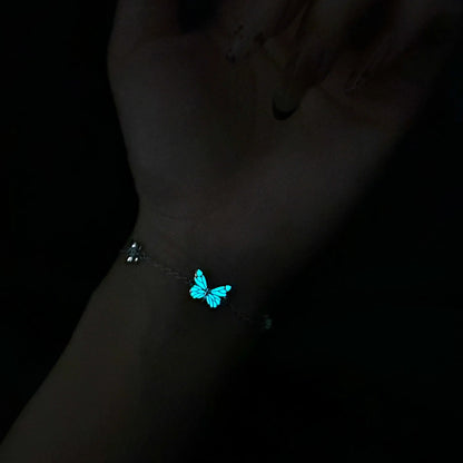 [Limited Edition] Luminous Dream Purple Butterfly Bracelet & Necklace
