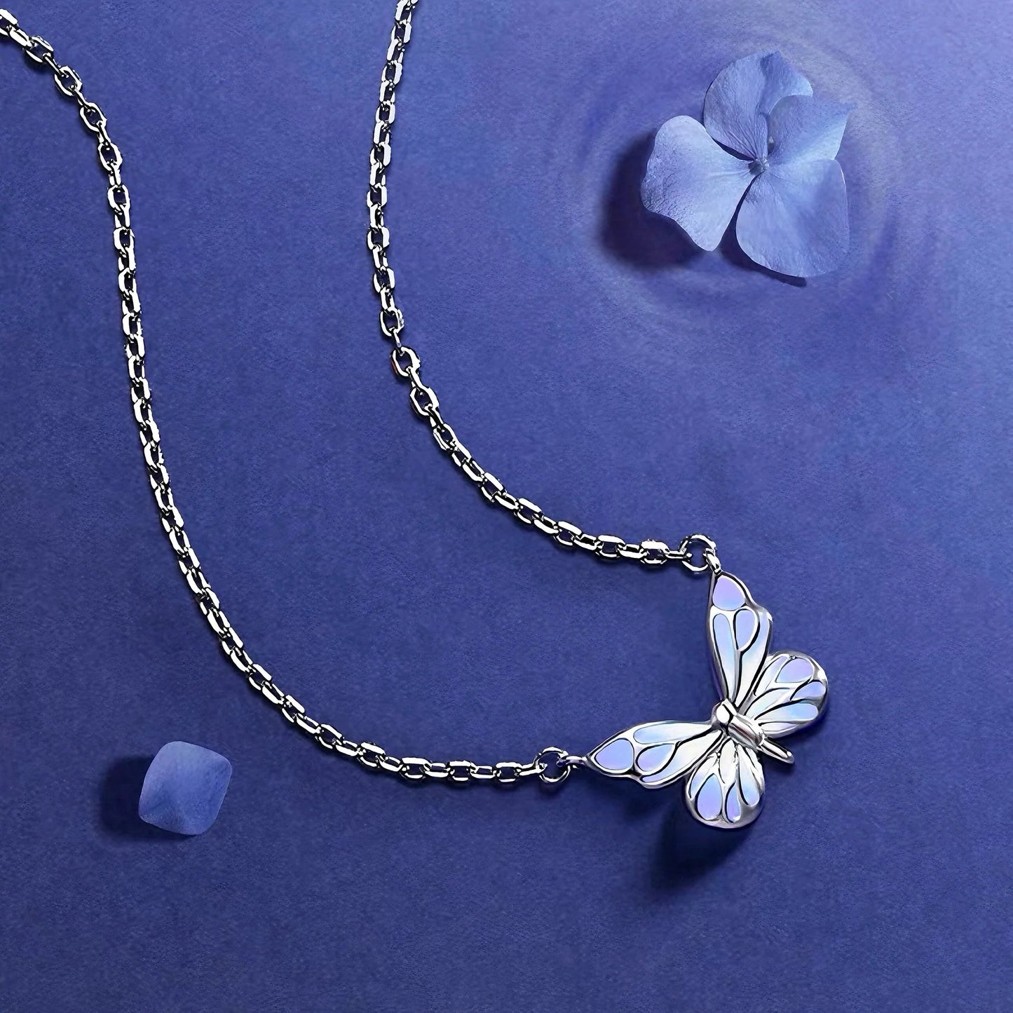 [Limited Edition] Luminous Dream Purple Butterfly Bracelet & Necklace